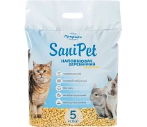 Купить - наполнитель для туалетов  Наполнитель древесный SANI PET УНИВЕРСАЛЬНЫЙ 5 кг натуральный(4820157404157)