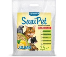 Купить - наполнитель для туалетов  Наполнитель древесный SANI PET УНИВЕРСАЛЬНЫЙ 2,5 кг ЛИМОН(4823082407910)