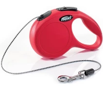 Купить - поводок для собак  Поводок-рулетка Flexi для кошек New Classic Cat трос красный размер XS 3 м/ 8 кг(4000498023402)