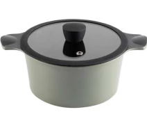 Купить - кастрюлю и казан  Кастрюля RINGEL Zitrone Olive с крышкой 20 см, 2,5 л (RG-2108-20/OL)