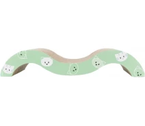 Купить - когтеточку для кота  Дряпка Trixie для кошек Mimi Wave картонная бирюзовая 50х9х23см арт.48001