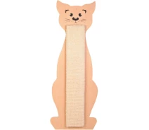 Купить - когтеточку для кота  Дряпка Trixie в форме кота из сизаля и кошачьей мятой 21 х 56 см бежевая Арт43161