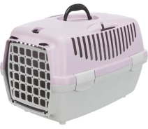 Купить - переноску и сумку для животных  Переноска Trixie для собак Capri 2 XS–S: 37*34*55см светло-серая/лиловая пластик арт.39823