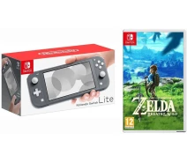 Купить - игровую консоль  Nintendo Switch Lite Gray + The Legend of Zelda: Breath of the Wild