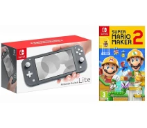 Купить - игровую консоль  Nintendo Switch Lite Gray + Super Mario Maker 2
