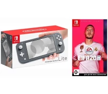 Купить - игровую консоль  Nintendo Switch Lite Gray + FIFA 20