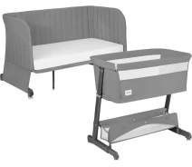 Купить - детскую кроватку  Кроватка детская 5в1 Lionelo THOMI PLUS GREY CONCRETE (LO-THOMI PLUS GREY CONCRETE)