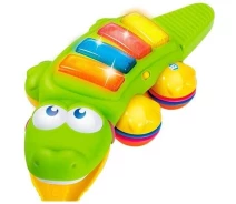 Купить - детскую качалку, каталку  Игрушка-каталка/Стучалочка Baby Baby Крокодил (73589)