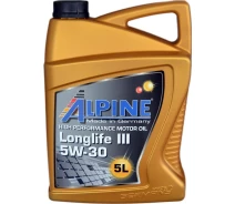 Купить - моторное масло  Моторное масло Alpine Longlife III C3 5W-30 5 л