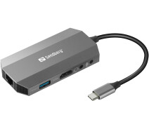 Купить - кардридер  Док-станция Sandberg USB-C 6in1 Travel Dock (136-33)