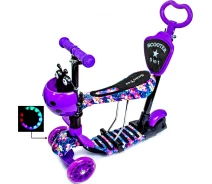 Купить - самоката  Самокат Scooter 5 в 1 Орхидея с родительской ручкой