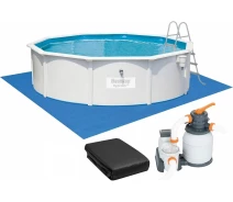 Купить - бассейн  Сборный бассейн Bestway Hydrium 460х120 см (56384) с песочным фильтром, тентом и лестницей