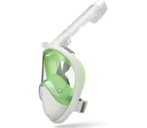 Купить - маска для дайвинга  Маска для дайвинга TheNice F2 EasyBreath-III с креплением для камеры S/M бело-зеленая (SUN3041)