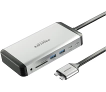 Купить - кардридер  USB Хаб на 13 портов Promate (versahub-mst.grey)