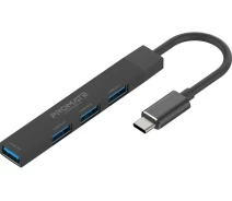 Купить - кардридер  USB Хаб на 4 порта Promate (litehub-4.black)