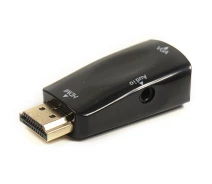 Купить - адаптер и кабель  -переходник PowerPlant HDMI - VGA+Audio с аудио кабелем 0.5м