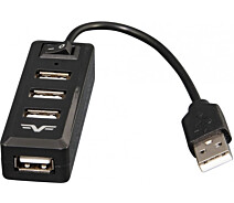 Купить - кардридер  Концентратор USB2.0 Frime 4xUSB2.0 Black (FH-20000)