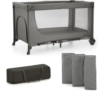 Купить - детскую кроватку  Кровать-манеж Kinderkraft Joy 2 Dark Grey (KLJOY02DGR00000) (00-00305256)