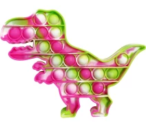 Купить - игрушку-антистресс  Игрушка-антистресс Pop It Динозавр pink/green (2000024256818)