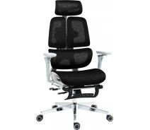Купить - офисное кресло  Кресло офисное GT Racer B-2450 White/Black (4820241178865)