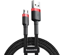 Купить - адаптер и кабель  Кабель Baseus Cafule USB Micro 1м черно-красный