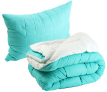 Купить - одеяло  Набор Руно Одеяло 140х205 Mint+подушка 50х70 (АЛ924.52_Mint White)