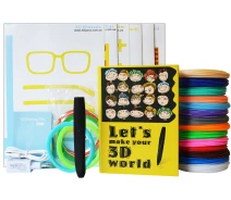 Купить - 3D-ручку  Ручка 3D Dewang D12 низкотемпературная (PCL) Black+20 м нитей (D12BLACK_GIFT)