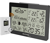 Купить - метеостанцию  Метеостанция Technoline WS6760 Black (WS6760)