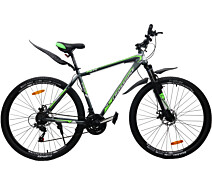 Купить - велосипед и аксессуар  Велосипед CrossBike 29" Racer 2021 Рама-20" gray-green(29PrJS-003305)