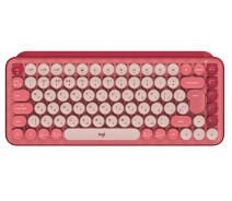 Купить - клавиатуру  Клавиатура Logitech POP Keys Wireless Mechanical Keyboard Emoji Keys Heartbreaker Rose (920-010718)