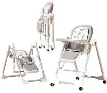 Купить - стульчик для кормления  Стульчик-шезлонг для кормления 2в1 BabyChair Z901 Grey (серый)