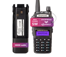 Купить - радиостанцию  Комплект Рация Baofeng UV-82 5W + Гарнитура + Ремешок на шею + Аккумуляторная батарея Baofeng BL-8 3800 мАч