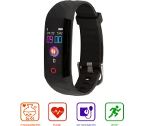 Купить - фитнес-браслет  Фитнес-браслет AMICO GO FIT OXIMETER IPS PULSE AD TONOMETER black