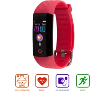 Купить - фитнес-браслет  Фитнес-браслет AMICO GO FIT OXIMETER IPS PULSE AD TONOMETER red