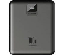 Купить - power bank  Зовн_АКБ Canyon PB-2008 20000mAh PD100W QC3.0 (CNE-CPB2008DG) темно серый
