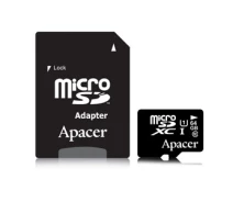 Купить - карту памяти  Карта памяти Apacer micro SDXC UHS-I 64GB class 10+SD (AP64GMCSX10U1-R)