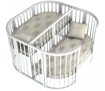 Купить - детскую кроватку  Детская кроватка Twins для двойни 110х110 слоновая кость (9530)