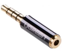 Купить - адаптер и кабель  Переходник UGREEN 3.5 мм TRS папа /2.5 мм TRRS мама