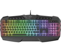 Купить - клавиатуру  Клавиатура игровая Trust GXT 881 Odyss Semi-Mech USB Black (24303)