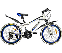 Купить - велосипед и аксессуар  Велосипед CROSS 20" Space 2022 10" white-blue 20CJAS-003362