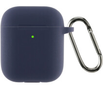 Купить - аксессуары для наушников  Чехол ArmorStandart Ultrathin Silicone Case With Hook для Apple AirPods 2 Dark Blue (ARM59681)