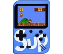 Купить - игровую консоль  портативная ретро приставка 400 игр Dendy денди SEGA 8bit SUP Game Box синяя