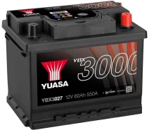 Купить - автомобильный аккумулятор  Автомобильный аккумулятор Yuasa 60 Ah/12V SMF Battery (0) (YBX3027)