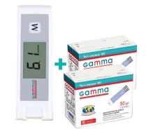 Купить - глюкометр  Набор! Глюкометр Гамма Мини (Gamma Ms Mini) + Тест-полоски Gamma Ms Mini, 100 шт.