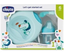 Купить - посуду для детей  Набор посуды Chicco Meal Set, 6м+ Голубой (16200.20)