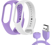 Купить - аксессуар к смарт-чсасам  Комплект ремешков ArmorStandart Set для Xiaomi Mi Band 7/6/5 New Style Lavender (ARM77039)