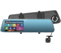 Купить - автомобильный видеорегистратор  Автомобильный регистратор зеркало с камерой заднего вида и сенсорным экраном Full HD 1920*1080P