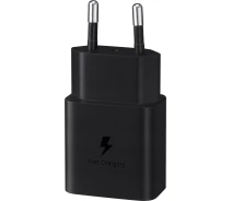 Купить - зарядное устройство для телефона и планшета  Зарядное устройство Samsung 15W PD + C-C Black EP-T1510XBEGEU