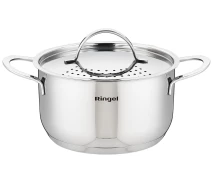 Купить - кастрюлю и казан  Кастрюля RINGEL Besser 20 см (3.2л) с крышкой нерж (RG-2021-20)