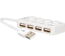 Купить - кардридер  USB2.0 Frime 4хUSB2.0 White (FH-20011)